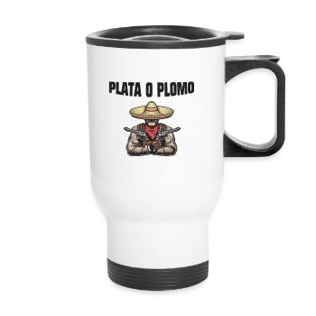 Gangster mexicain - Tasse isotherme avec poignée - blanc - Devant