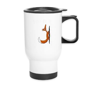 Just Be Different Sei Anders Selbstbewußter Fuchs - Thermobecher mit Tragegriff - Weiß - Vorne