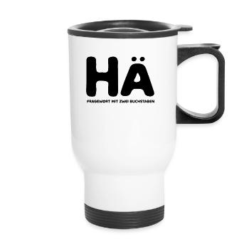 Hä - Thermobecher mit Tragegriff - Weiß - Vorne