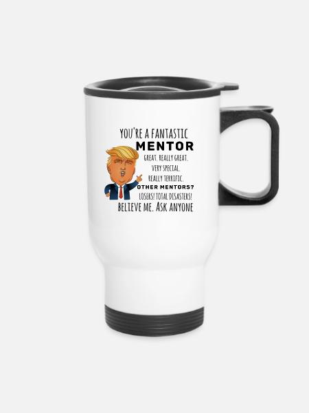 Mentor Bestes Geschenk - Thermobecher mit Tragegriff - Weiß