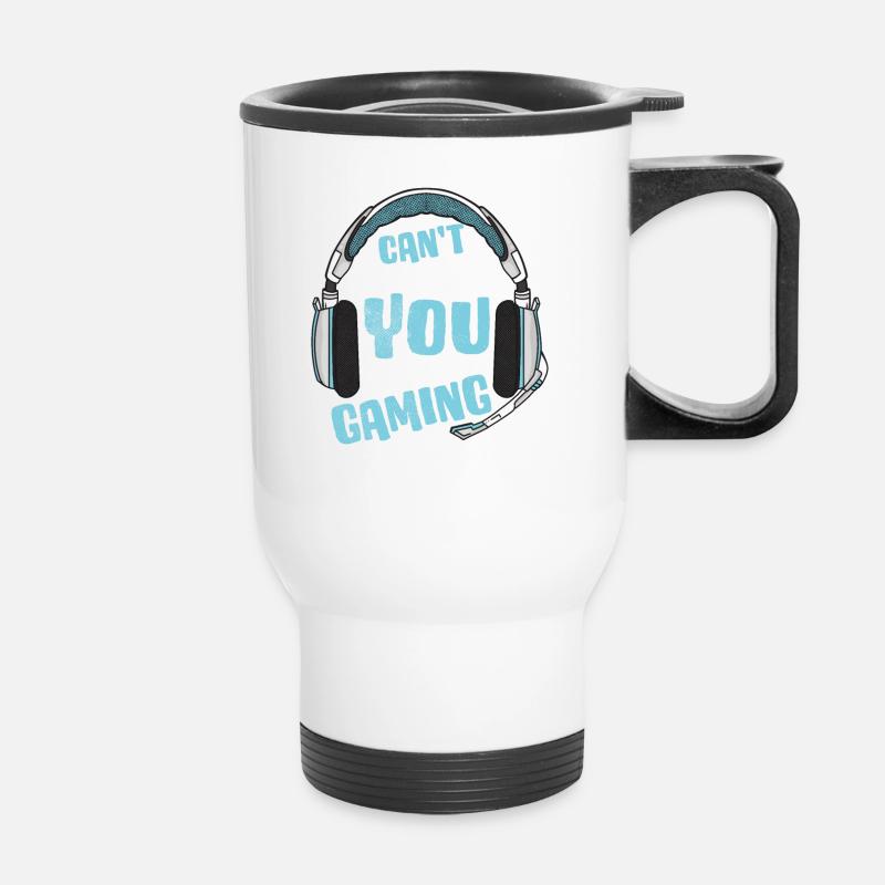 Can't hear You I'm Gaming Gift - Thermal mug with handle - white