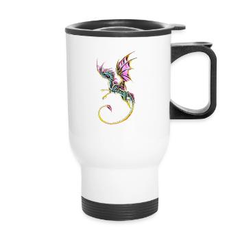 Dragon - Thermal mug with handle - white - Front