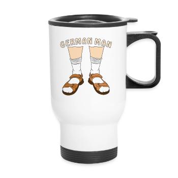 GERMAN MAN - Thermal mug with handle - white - Front