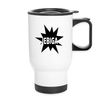 Jebiga Balkan - Thermobecher mit Tragegriff - Weiß - Vorne