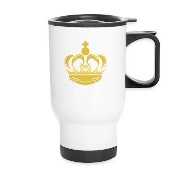 Couronne - Tasse isotherme avec poignée - blanc - Devant