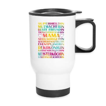 Fête des Mères - Tasse isotherme avec poignée - blanc - Devant