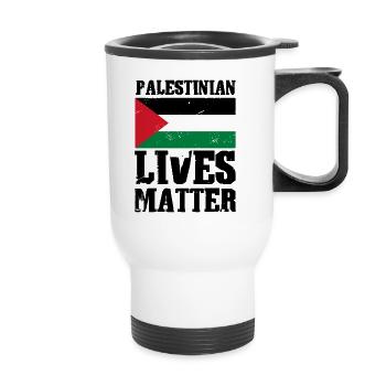 Palestinian Lives Matter - Tasse isotherme avec poignée - blanc - Devant