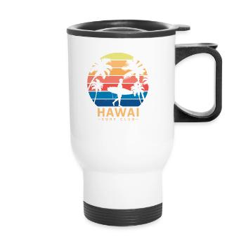 Hawaii Surf Club - Thermal mug with handle - white - Front
