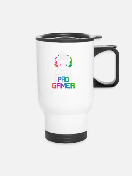 Pro Gamer - Thermobecher mit Tragegriff - Weiß
