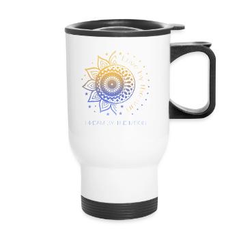 Love By The Sun Dream By The Moon Boho Gift - Thermal mug with handle - white - Front