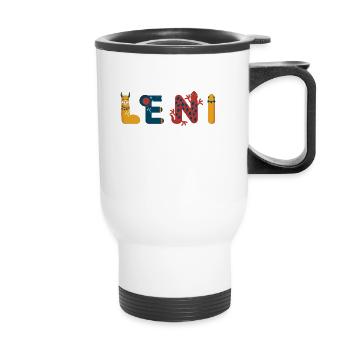 Leni - Thermobecher mit Tragegriff - Weiß - Vorne