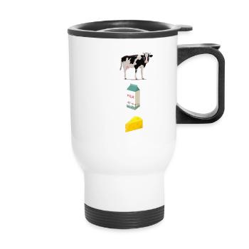 Derivative Function Mathematics Teacher Derivation - Thermal mug with handle - white - Front