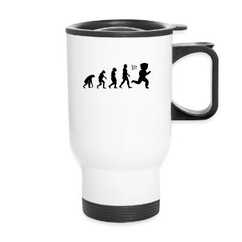 Apiculteurs Evolution Abeilles Apiculteurs Apiculteurs - Tasse isotherme avec poignée - blanc - Devant