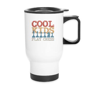 Cool Kids Play Chess Chess Chess Player - Thermal mug with handle - white - Front