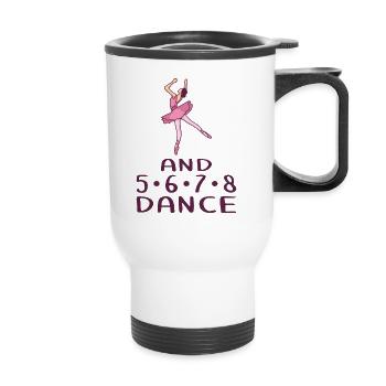 Ballerine Ballet - And 5 6 7 8 Dance - Tasse isotherme avec poignée - blanc - Devant