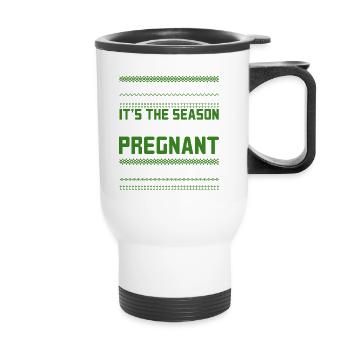pull de Noël moche - Tasse isotherme avec poignée - blanc - Devant