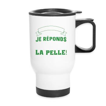 Je suis jardinier cadeau homme jardinage noel - Tasse isotherme avec poignée - blanc - Devant