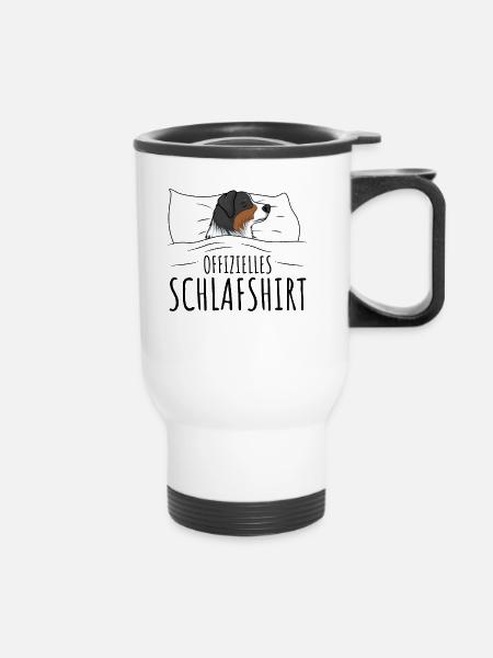 Australian Shepherd - Thermobecher mit Tragegriff - Weiß
