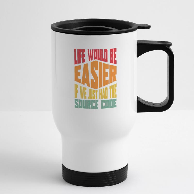Programmer Coder Software Developer Thermal mug with handle