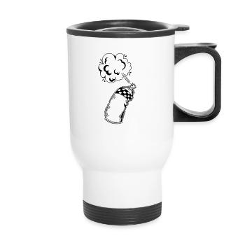 Spray Can Street Art Art Graffiti Style - Thermal mug with handle - white - Front