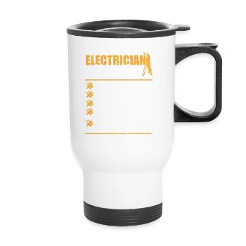 Electrician I Electrical Worker I Electrician - Thermal mug with handle - white - Front