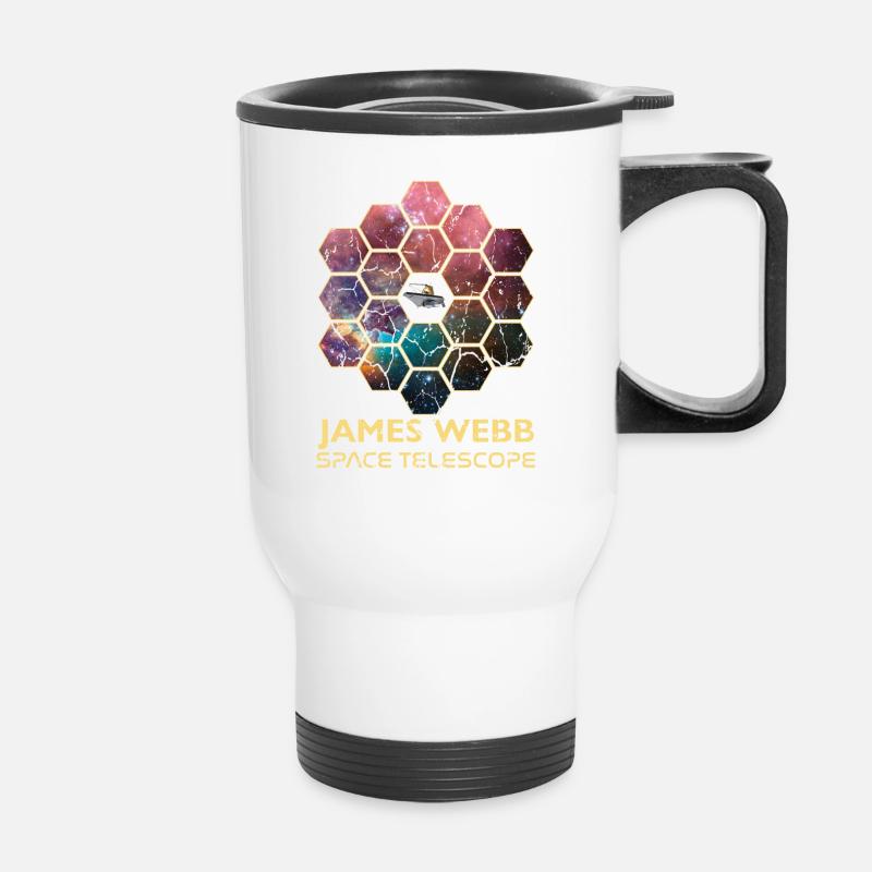 jwst James Webb Space Telescope - Thermal mug with handle - white