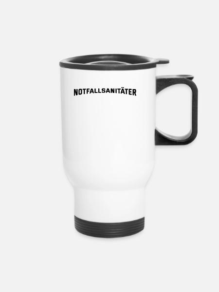 Notfallsanitäter - Thermobecher mit Tragegriff - Weiß