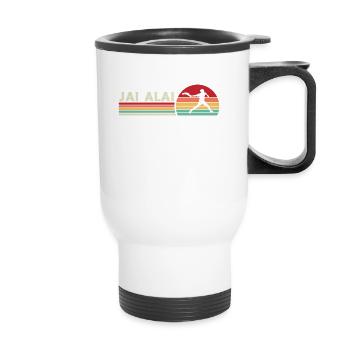 Jai Alai Player Cesta Punta Pelota Cadeau - Tasse isotherme avec poignée - blanc - Devant