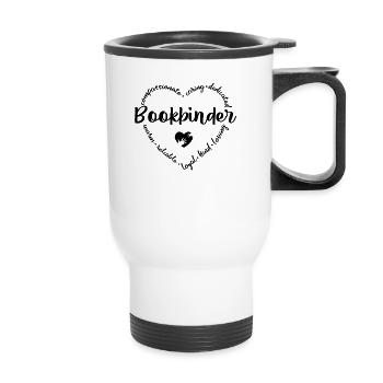 Buchbinder - Thermobecher mit Tragegriff - Weiß - Vorne