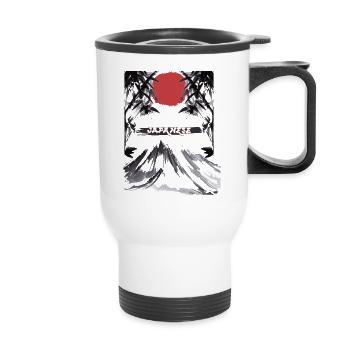Japan Style - Thermal mug with handle - white - Front