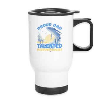 Proud Dad Of A Microbiologist Ocean Scientist - Thermal mug with handle - white - Front
