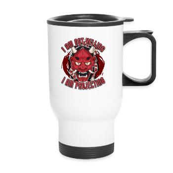 I Am Not Yelling I Am Projecting Acting Theater - Thermal mug with handle - white - Front