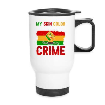 Black History Month Black History American - Thermobecher mit Tragegriff - Weiß - Vorne