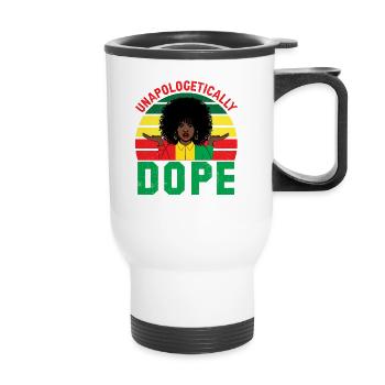 Black History Month Black History American - Thermobecher mit Tragegriff - Weiß - Vorne