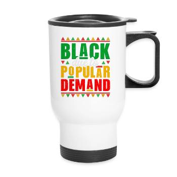 Black History Month Black History American - Thermobecher mit Tragegriff - Weiß - Vorne