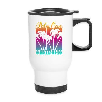 Palm Cove Australia - Thermobecher mit Tragegriff - Weiß - Vorne