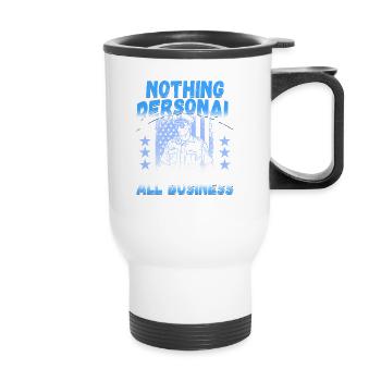 Law Enforcment Design for a Police Officer - Thermal mug with handle - white - Front
