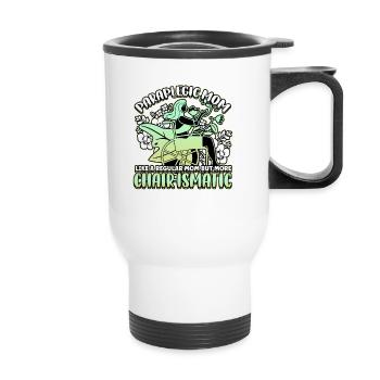 Conception de fauteuil roulant pour handicapés pour une amputation - Tasse isotherme avec poignée - blanc - Devant
