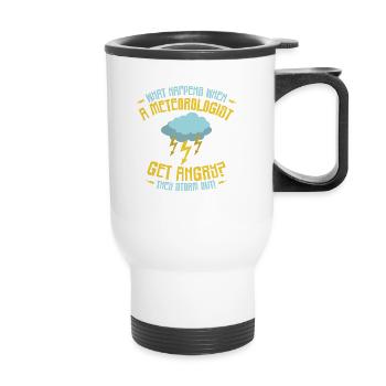 Storm Hunter Tornados Storm Chaser Gift - Thermal mug with handle - white - Front