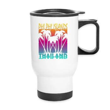 Vintage Phi Phi Islands Thaïlande - Tasse isotherme avec poignée - blanc - Devant