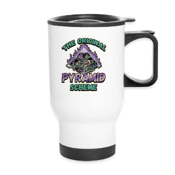 Conception de la mythologie égyptienne pour un fan de l’Égypte ancienne - Tasse isotherme avec poignée - blanc - Devant