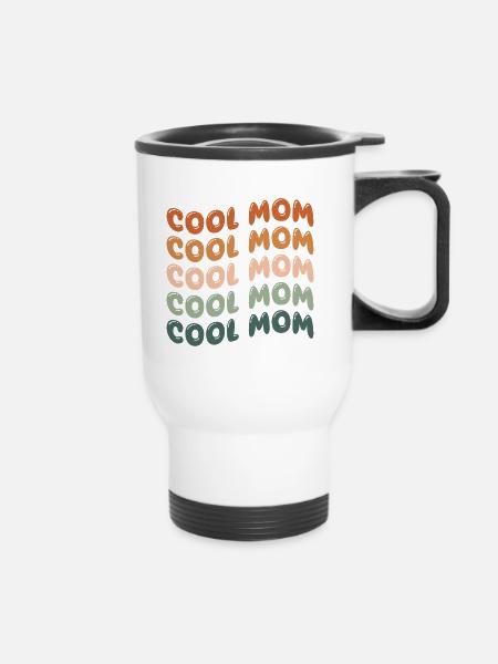 Cool Mom - Thermobecher mit Tragegriff - Weiß