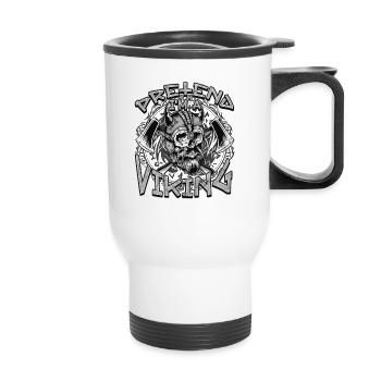 Norse Viking Mythology Design for Viking Warriors - Thermobecher mit Tragegriff - Weiß - Vorne