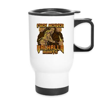 Norse Viking Mythology Design for Viking Warriors - Thermobecher mit Tragegriff - Weiß - Vorne