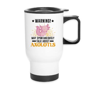 Axolotl Gift Tail Lurch - Thermal mug with handle - white - Front