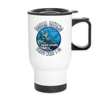 Marine Science Design for an Ocean Student - Thermobecher mit Tragegriff - Weiß - Vorne