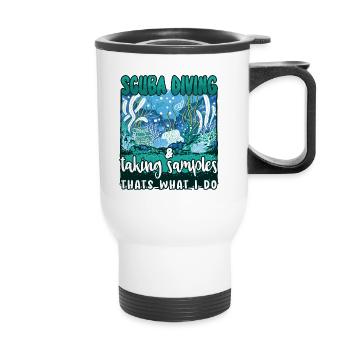 Marine Science Design for an Ocean Student - Thermobecher mit Tragegriff - Weiß - Vorne