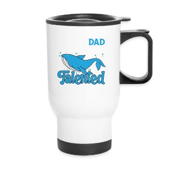 Marine Science Design for an Ocean Student - Thermal mug with handle - white - Front