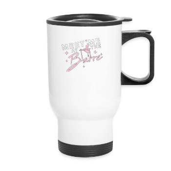 Ballet Ballerina Pole Dancer Line Dance Tap Dance - Thermobecher mit Tragegriff - Weiß - Vorne
