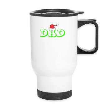 Papa Père Noël Laid Noël - Tasse isotherme avec poignée - blanc - Devant